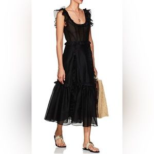 ULLA JOHNSON
(NWT) Brigette Cotton-Silk Corset Maxi Dress (Sz 4)